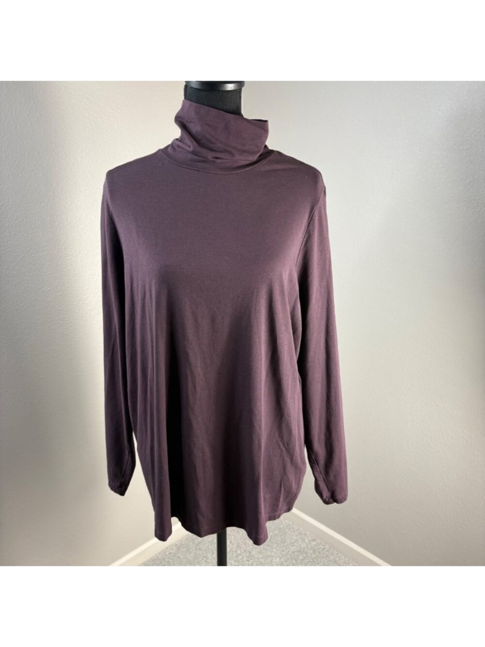 Lands' End Purple Turtleneck Womens 2X Gorpcore Outdoors